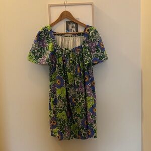 RHODE Dress in Green and Purple Floral